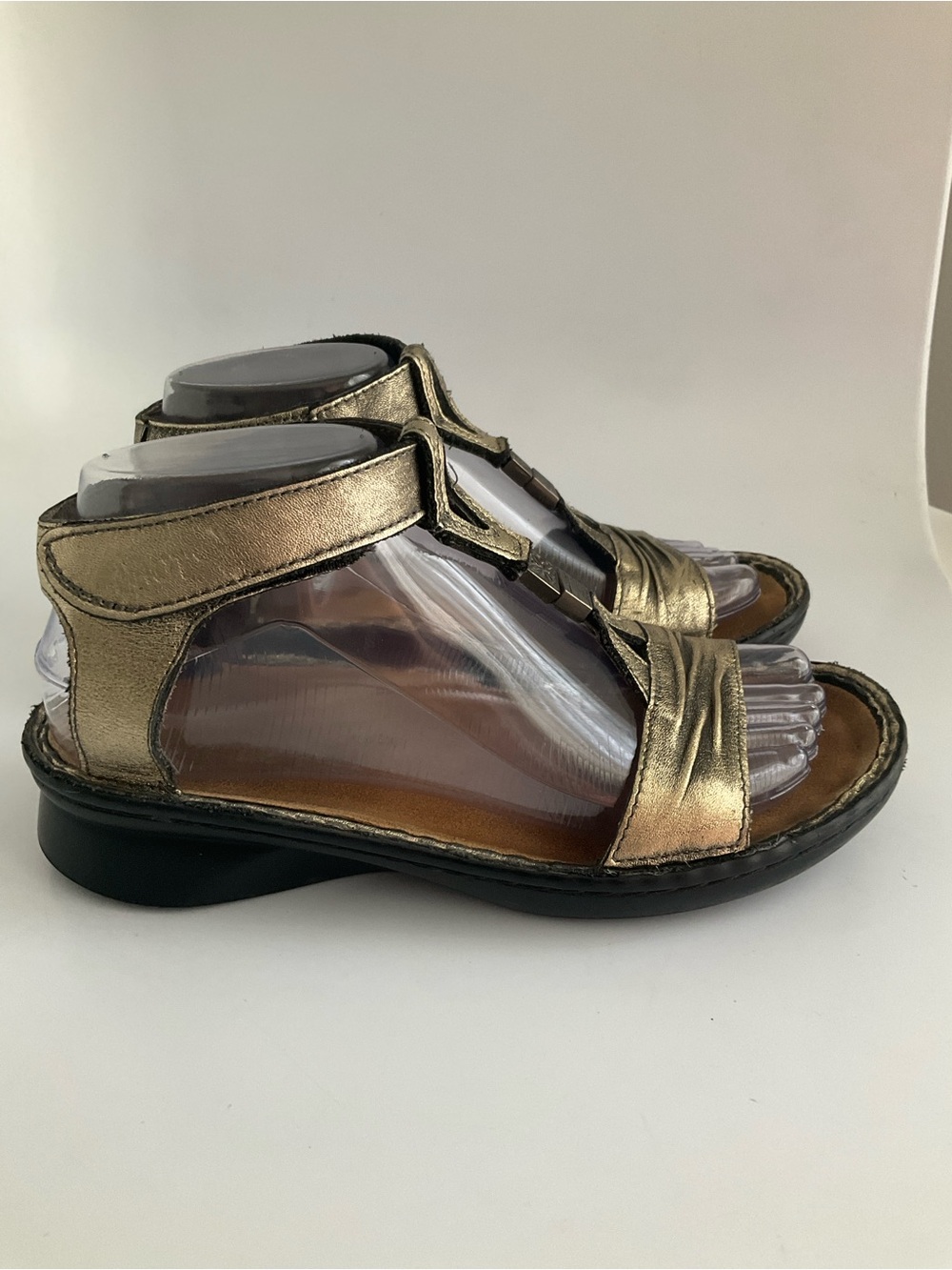 Naot Cymbal Metallic Bronze Leather Gladiator Comfort Sandals 37 - Picture 3 of 12